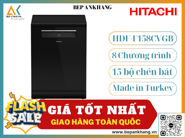 Máy Rữa Chén HITACHI HDF-F158CVGB - Nhập Khẩu Thổ Nhĩ Kỳ New 2024